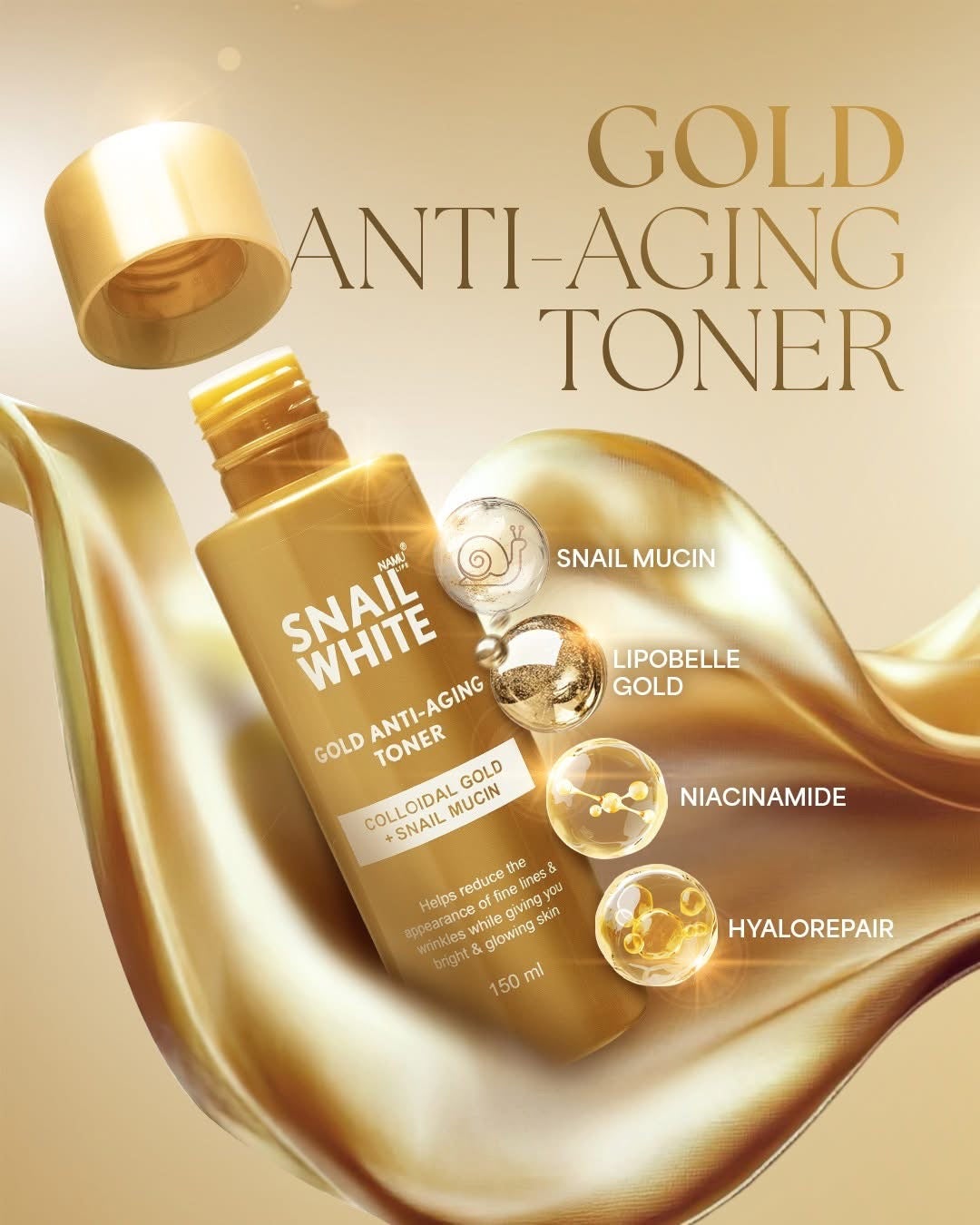 Snailwhite Gold Anti-Aging Toner 150ml