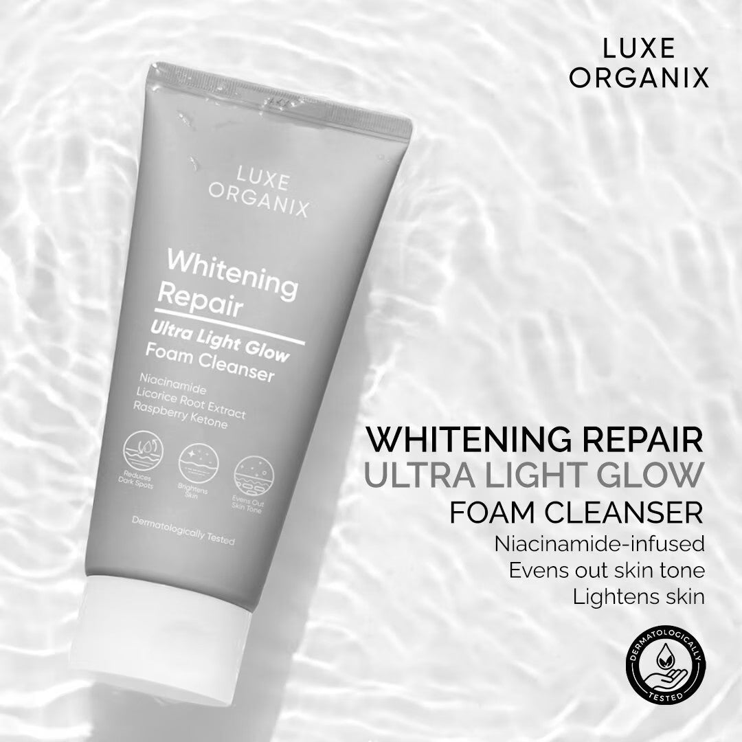 Luxe Organix Whitening Repair Foam Cleanser 150g