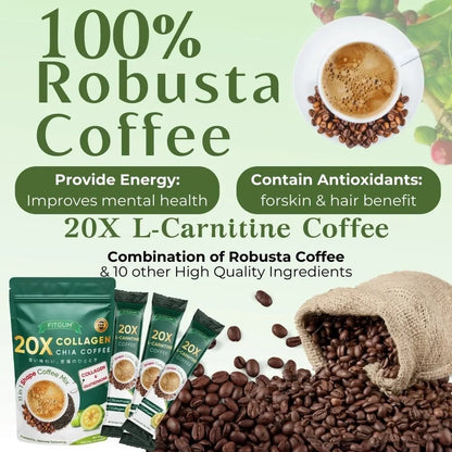 FITGUM Collagen Chia Coffee