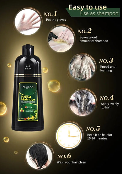 Augeas Hair Dye Shampoo (Purple Wine) 500ml