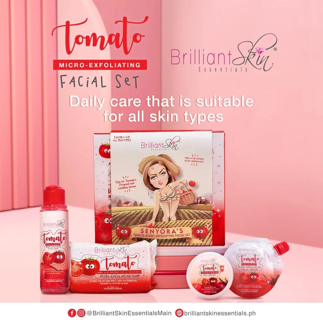 Brilliant Skin Tomato Micro Exfoliating Set