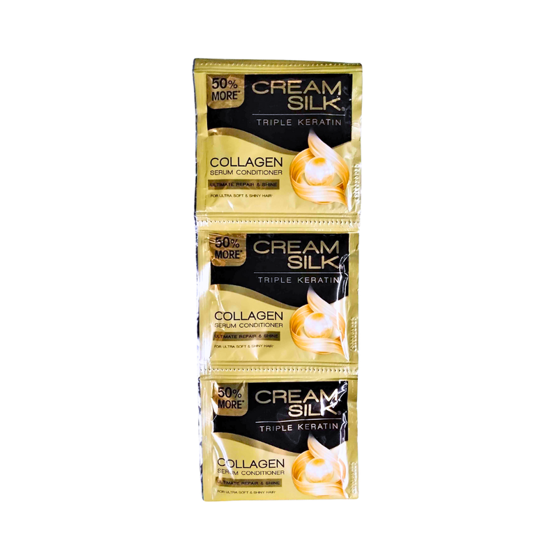 Creamsilk Triple Keratin Rescue Conditioner Ultimate Repair And Shine 10ml x 6 Packs