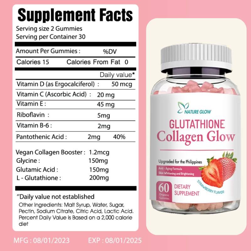 NATURE GLOW Gluta Collagen Glow Strawberry