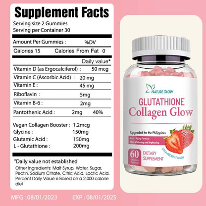 NATURE GLOW Gluta Collagen Glow Strawberry