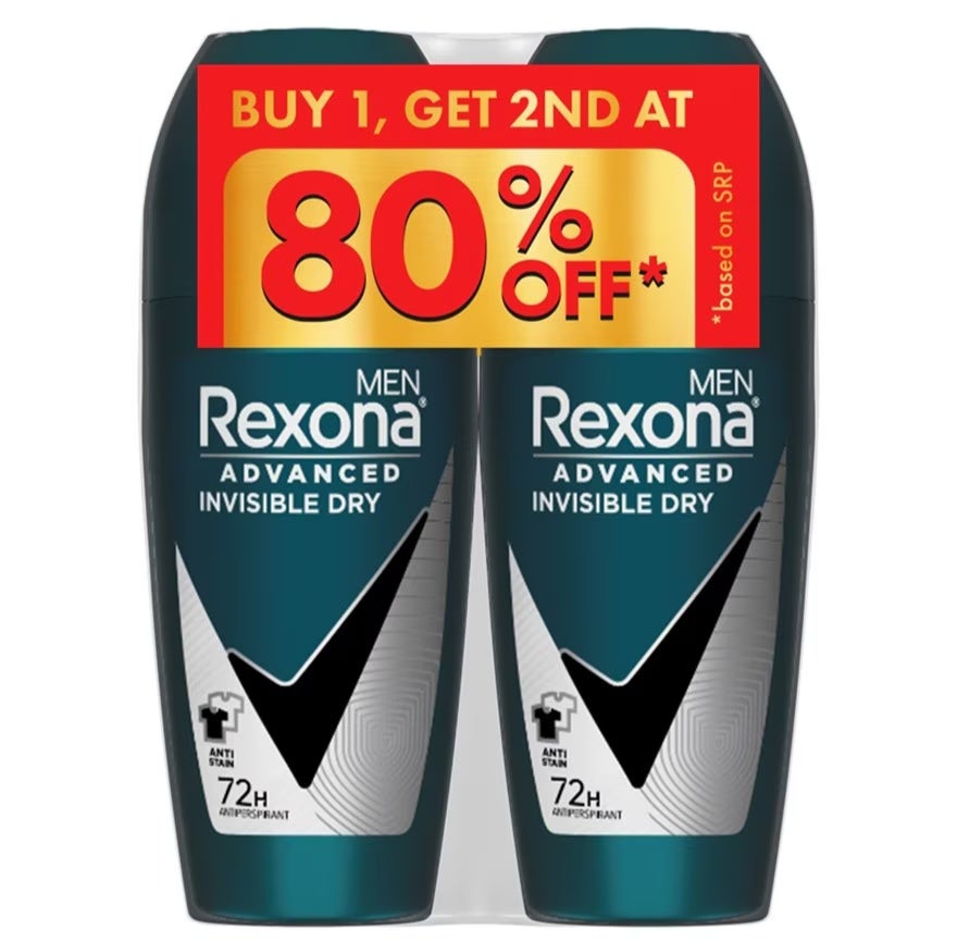 REXONA Men Advanced Protect Invisible Dry Black + White Roll On 45ml