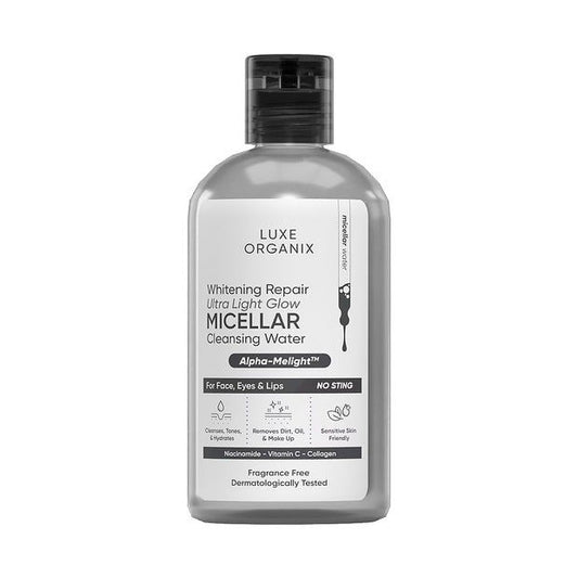 Luxe Organix Whitening Repair Ultra Light Glow Micellar Cleansing Beauty Water