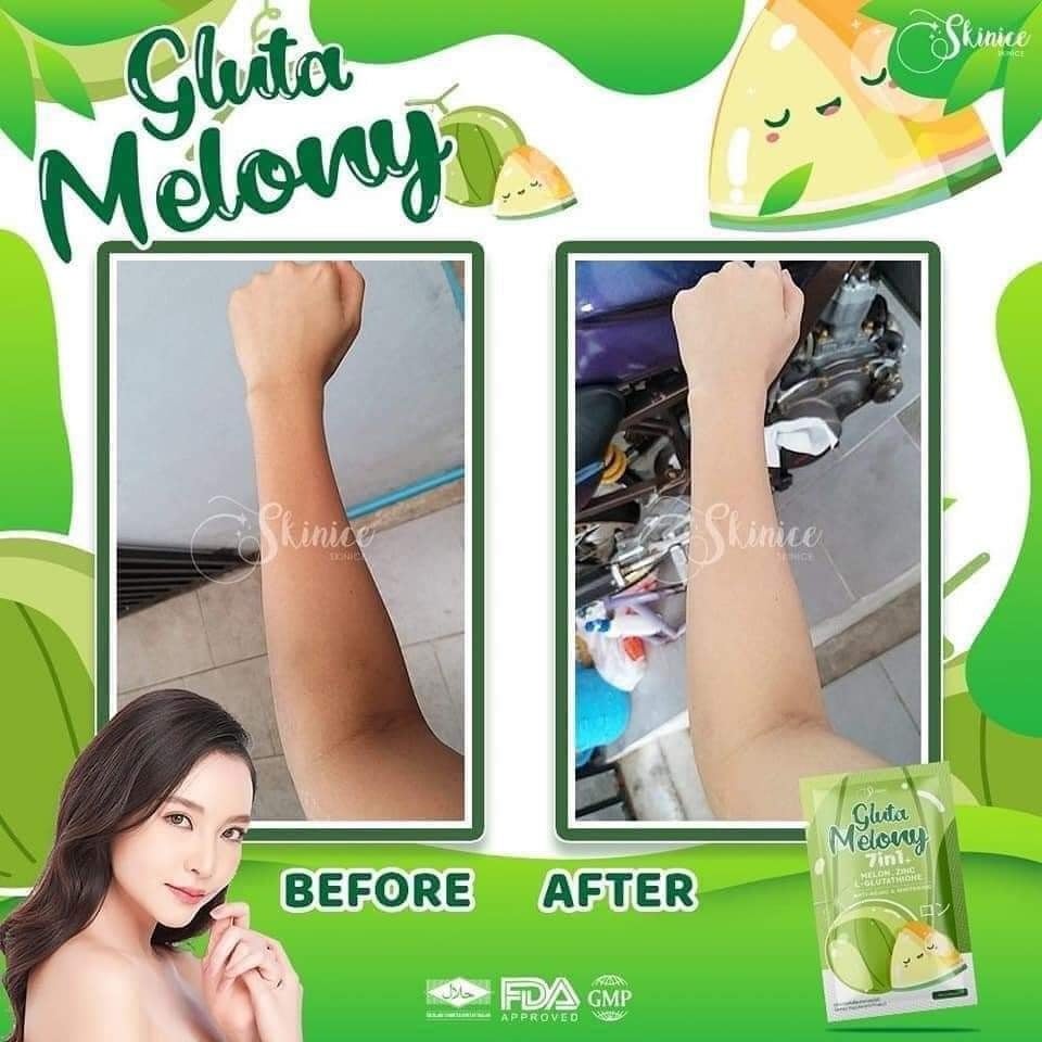 Gluta Melony 7in1 Melon, Zinc and L-Glutathione 60 Capsules