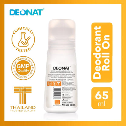Deonat Roll Papaya Mineral Deodorant Roll On 65ml