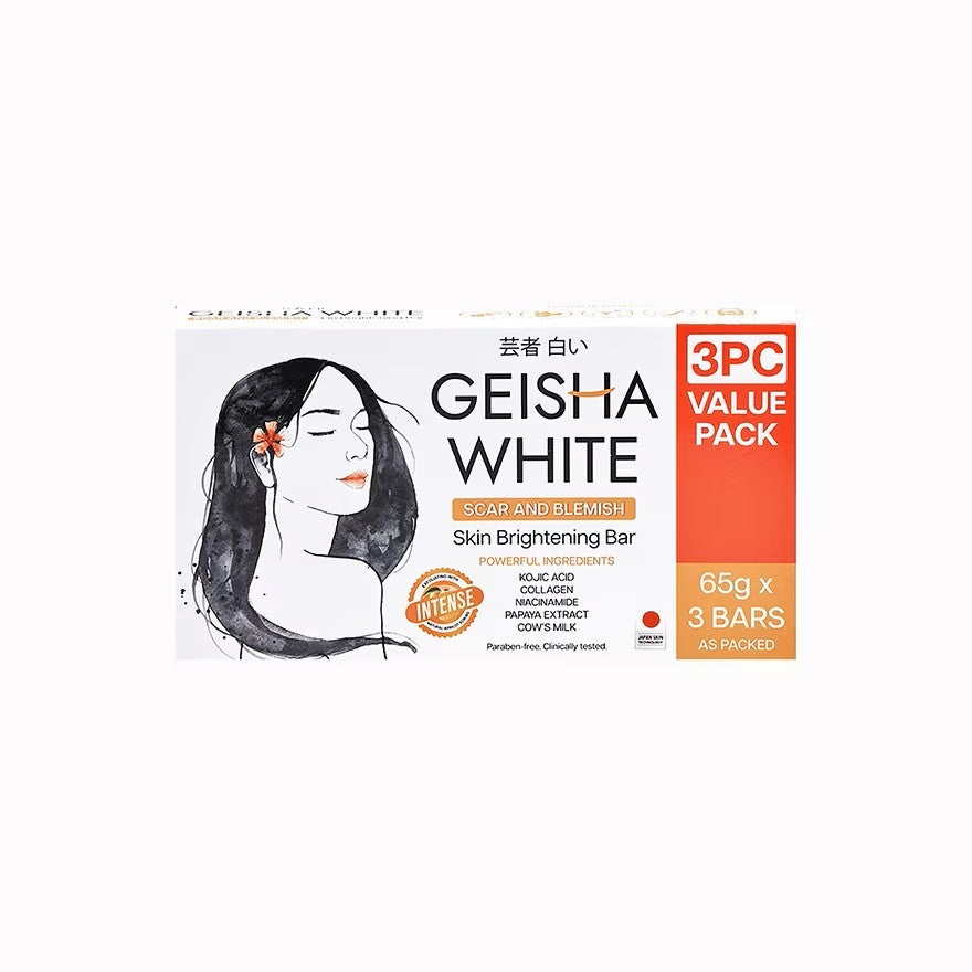 Geisha White Soap Scar and Blemish (Intense) Triple Pack