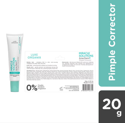 Luxe Organix Miracle Solutions AHA/BHA Spot Corrector Light 10ml