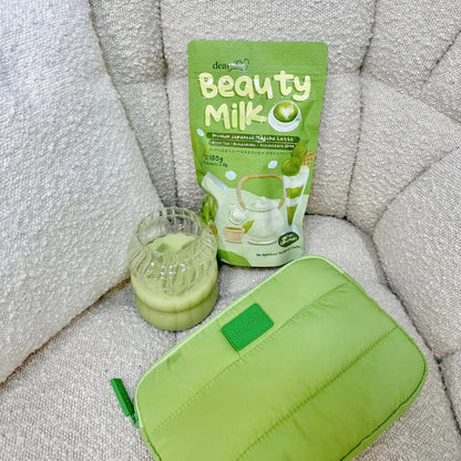 DEAR FACE Beauty Milk Premium Japanese Matcha Latte - Antioxidant Drink 180g