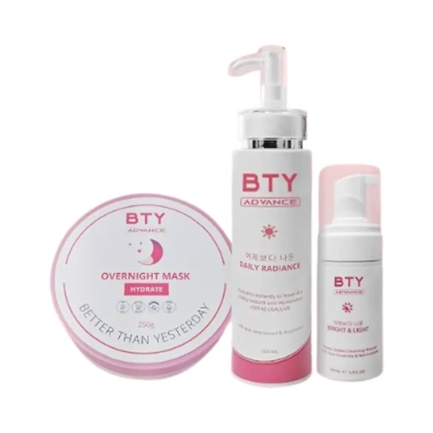 BTY Advance Basic Skincare Set (Mask, Lotion, Cleanser)