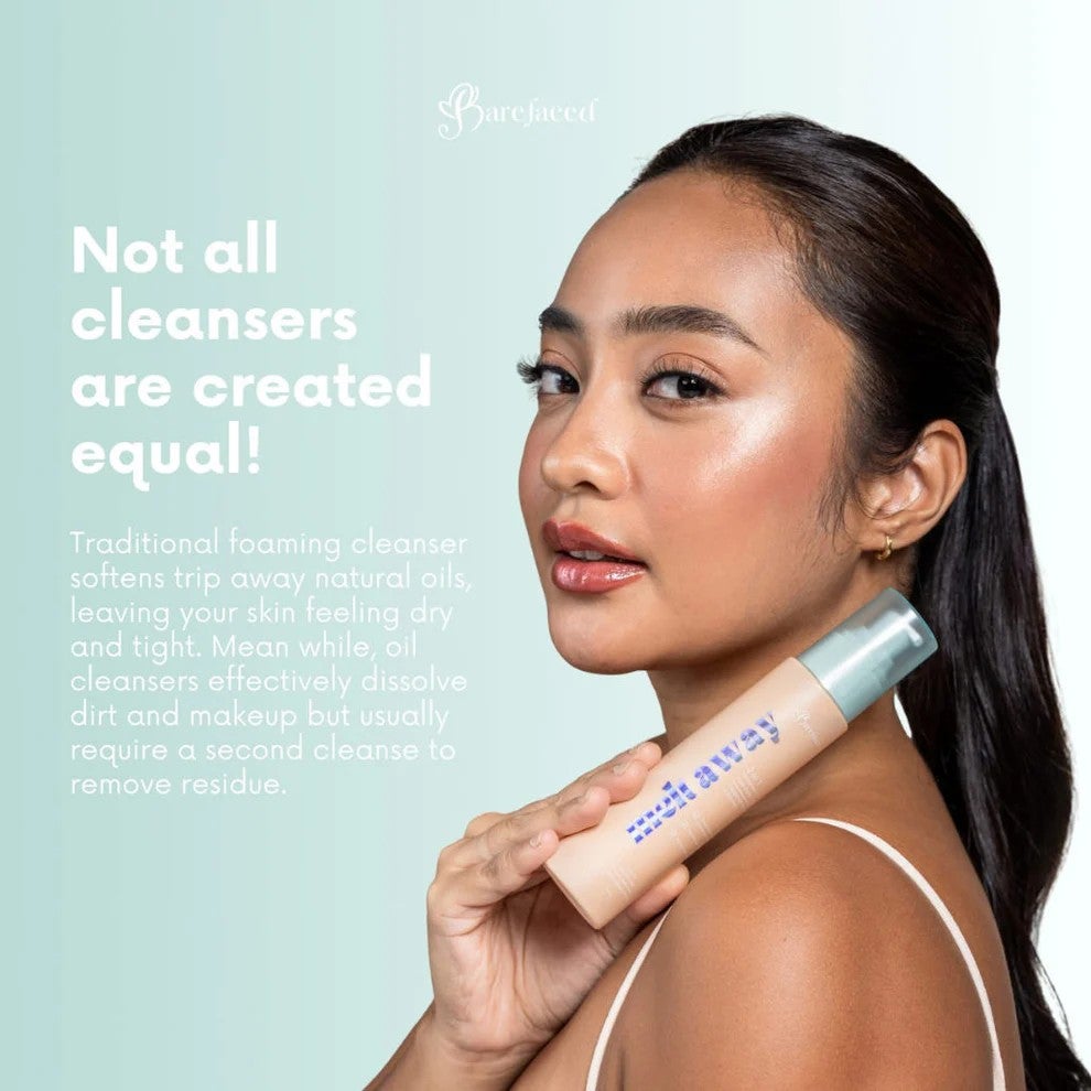 BAREFACED Melt Away 2 in 1 Hydrabright Oil To Foam Gentle Cleanser 100ml