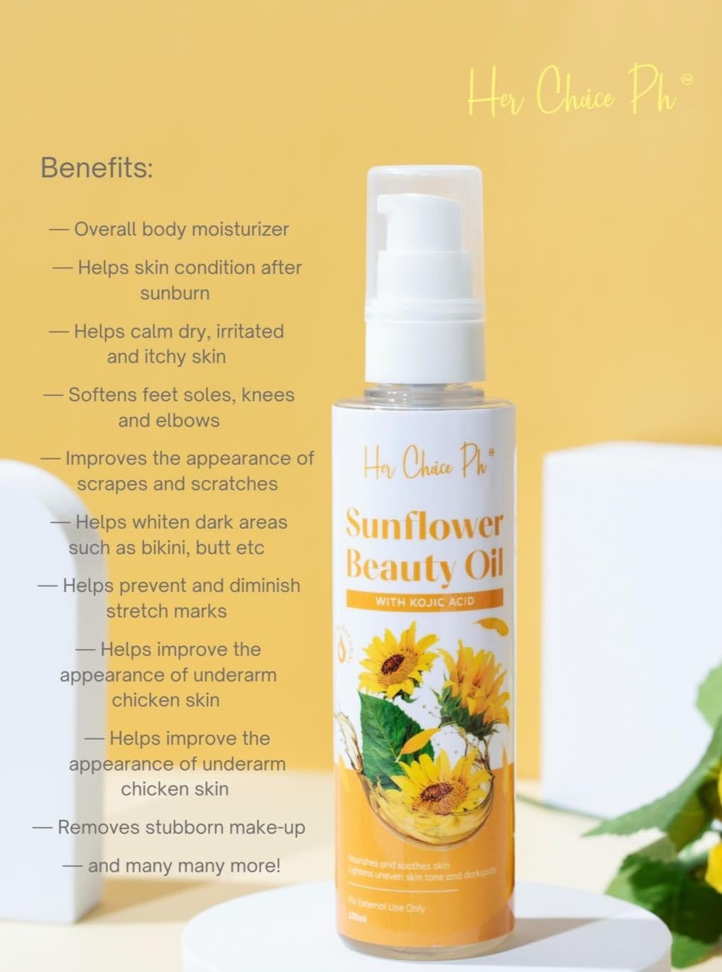 Her Choice PH Sunflower Beauty Oil