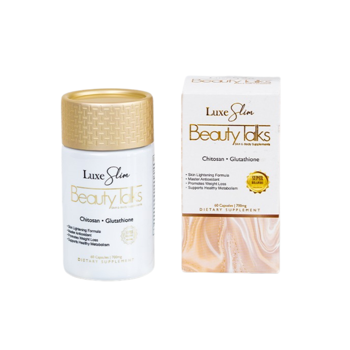 Luxe Slim Beauty Talks Skin & Body Supplements 60 Capsules