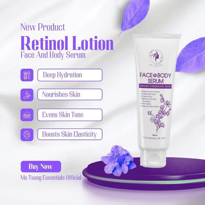 Ms Tsung Face and Body Serum Retinol lotion