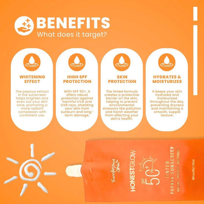 Honest Glow Tinted Papaya Sunscreen