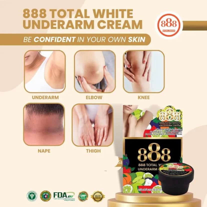 888 Underarm White Cream 35g