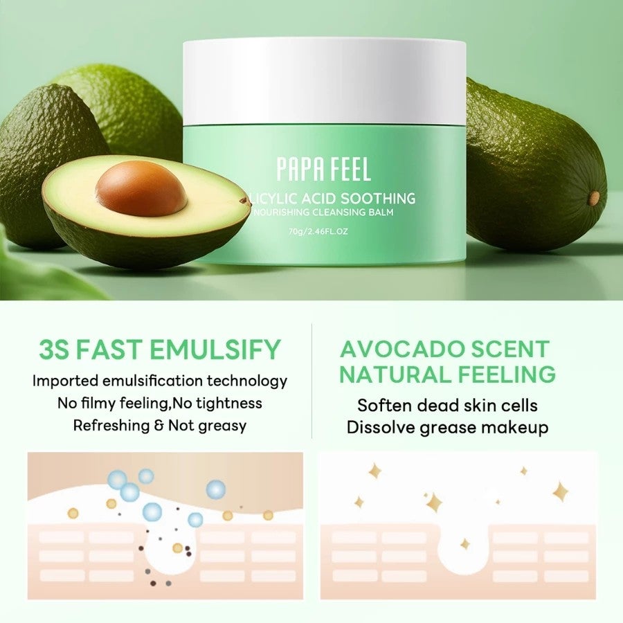 Papafeel Salicylic Acid Soothing Nourishing Cleansing Balm
