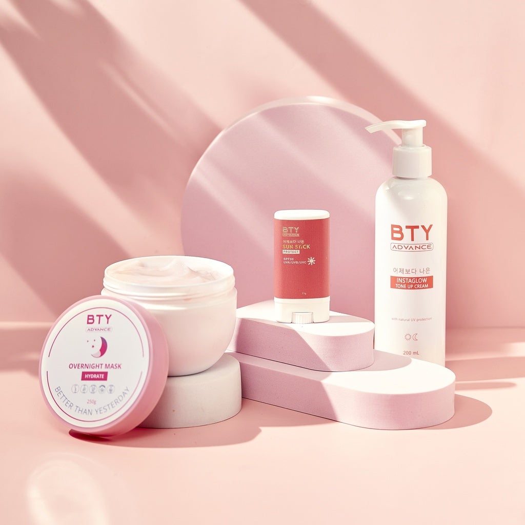 BTY Advance Self Care Trio (Mask, Toneup Cream, Sunstick)