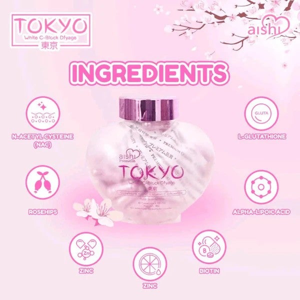 Aishi Premium Tokyo White C-Block Dfyage - 60 Capsules