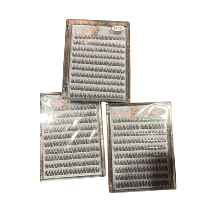 BQI 100-120 Cluster Fale Eyelashes Self Adhesive Softer Lashes