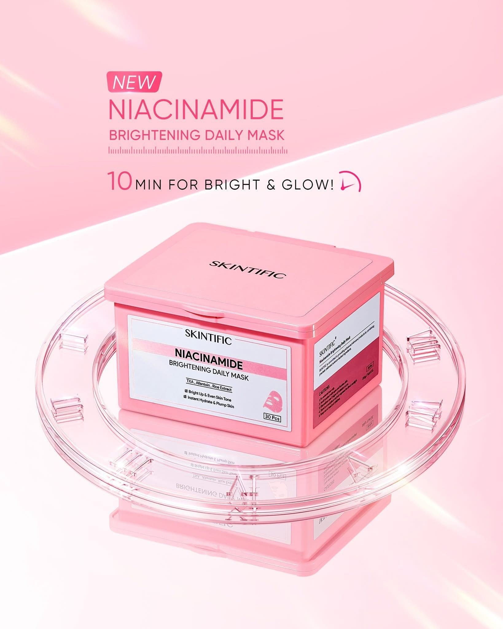 Skintific Niacinamide Brightening Daily Mask 30pcs