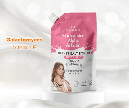 Luxe Organix Niacinamide + Alpha Arbutin Spa Salt Scrub 300g