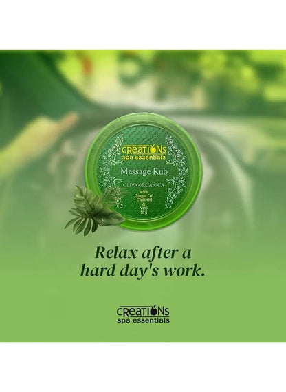Creations Oliva Organica Massage Rub 50g