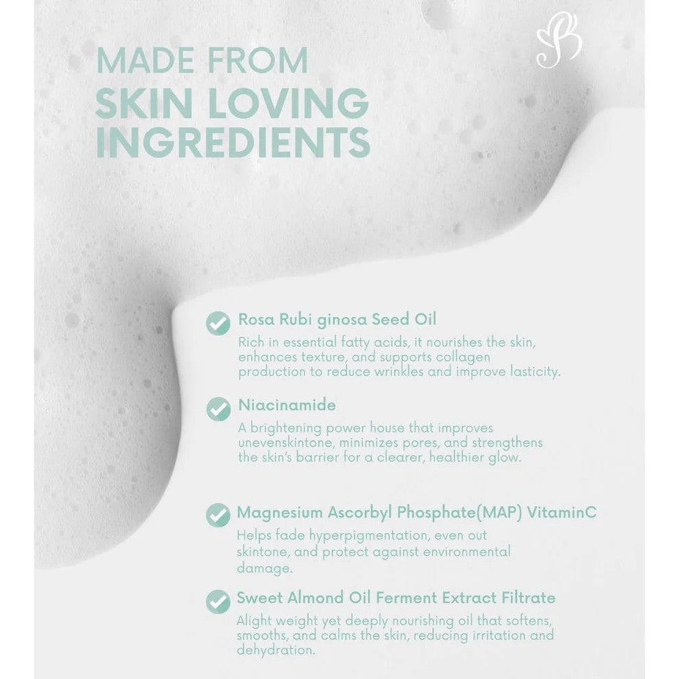 BAREFACED Melt Away 2 in 1 Hydrabright Oil To Foam Gentle Cleanser 100ml
