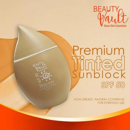 Beauty Vault Premium Tinted Sunblock SPF 50 PA+++, 50g