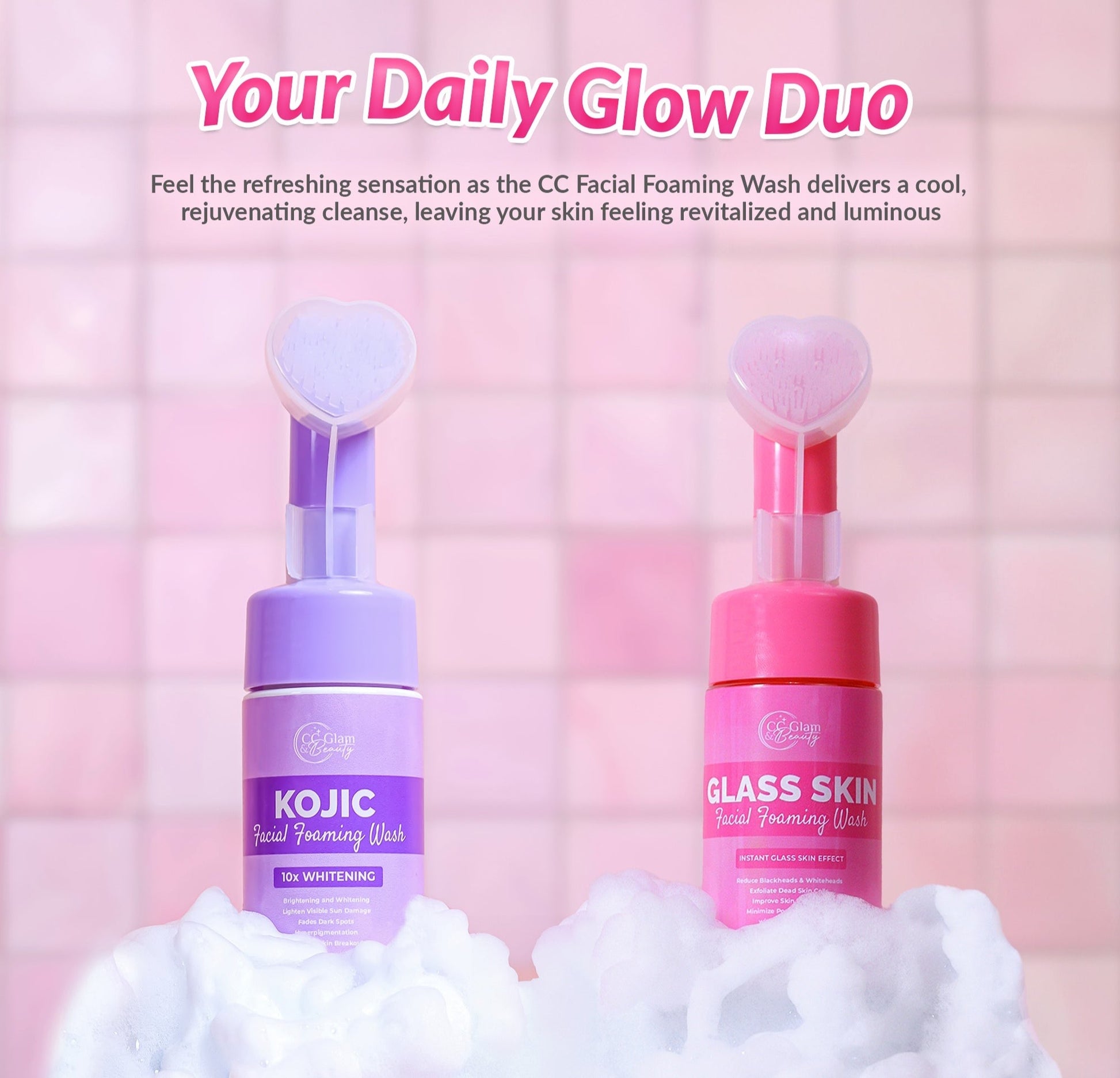 CC Glam & Beauty Glass Skin Foam Wash 100ml