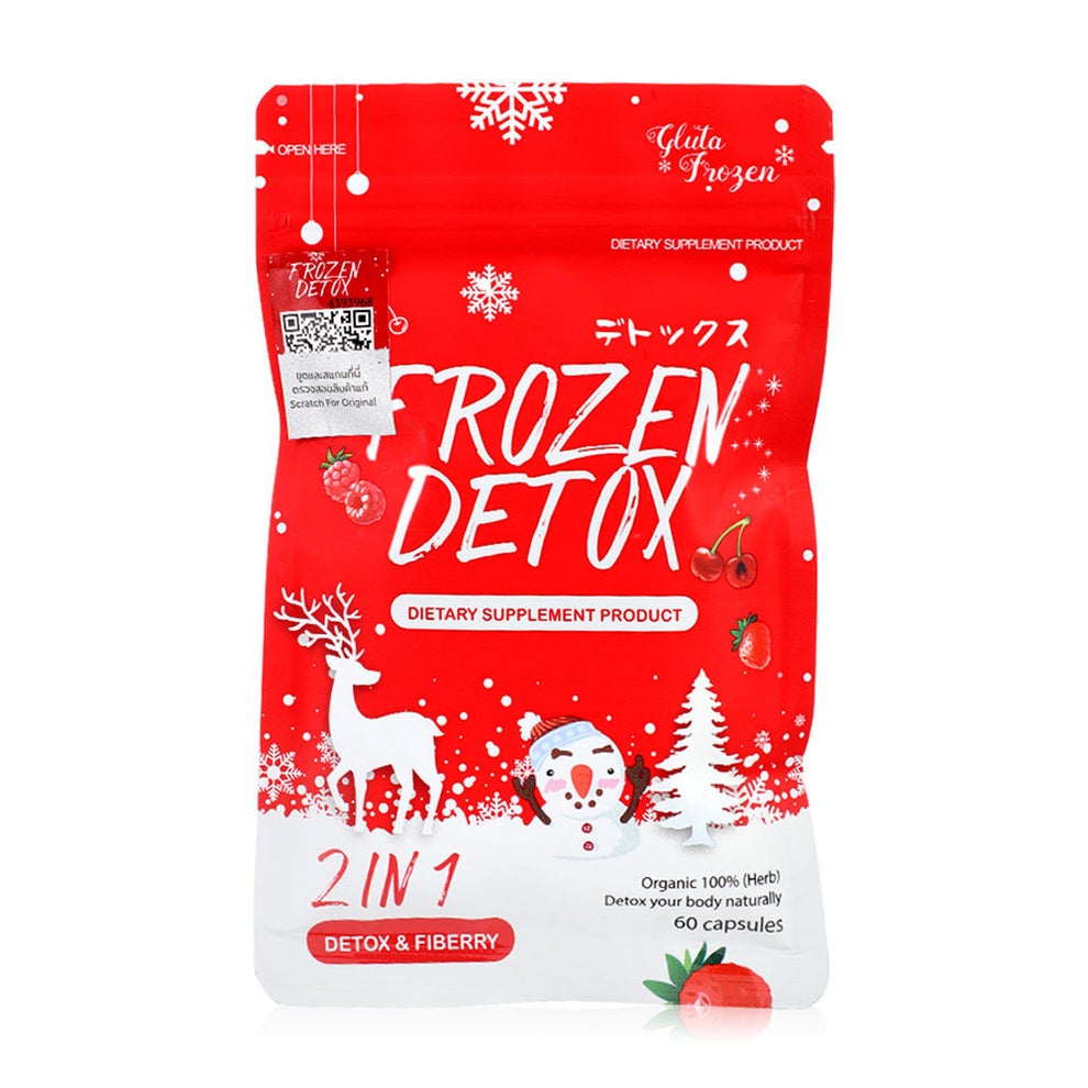 Frozen Detox Dietary Supplement 2in1 Detox & Fiber 60 Capsules