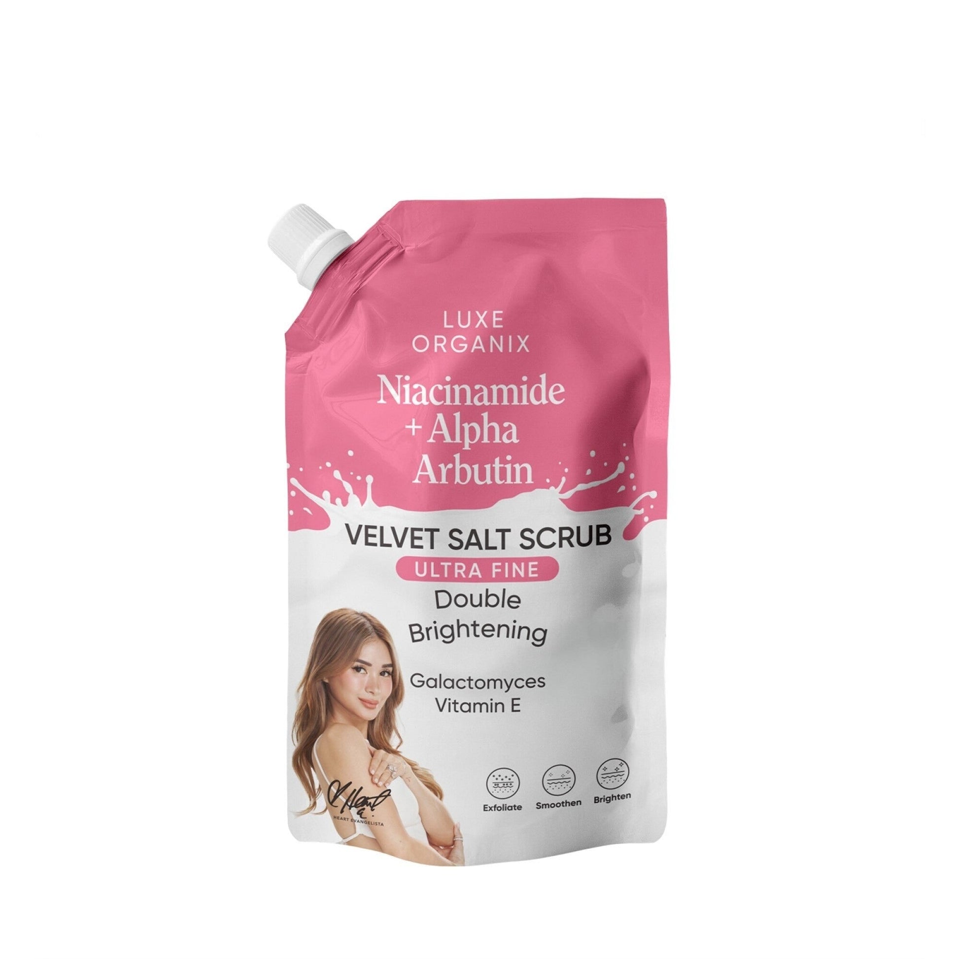 Luxe Organix Niacinamide + Alpha Arbutin Spa Salt Scrub 300g