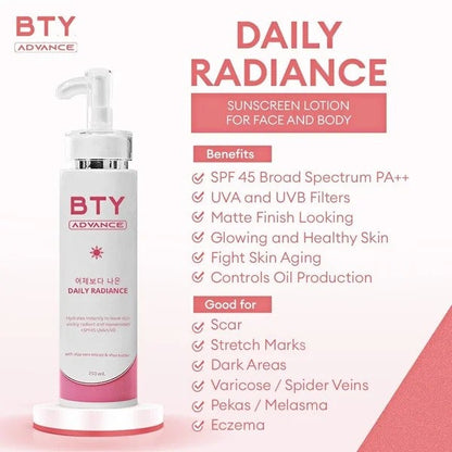 BTY Advance Basic Skincare Set (Mask, Lotion, Cleanser)