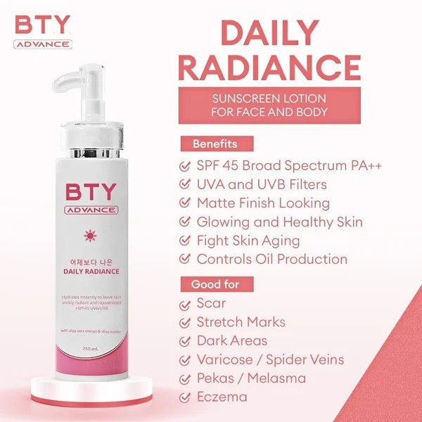BTY Daily Radiance Lotion 250ml
