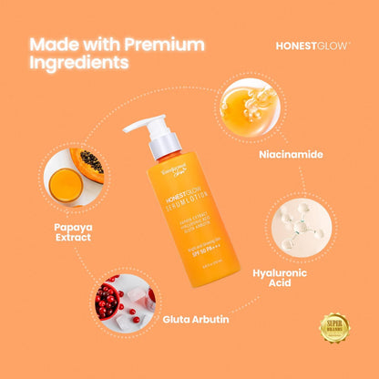 Honest Glow Serum Lotion Bright & Glowing Skin SPF 50 PA+++ 250ml
