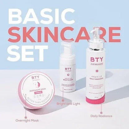 BTY Advance Basic Skincare Set (Mask, Lotion, Cleanser)