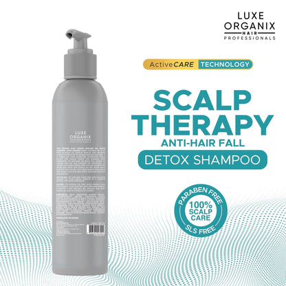 Luxe Organix Scalp Therapy Anti-Hair Fall Gentle Clarifying Detox Shampoo 270ml
