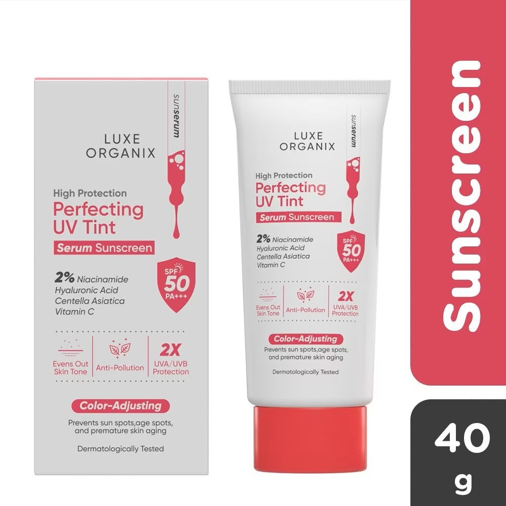 Luxe Organix High Protection Perfecting UV Tint Serum Sunscreen SPF 50 PA +++ 40g