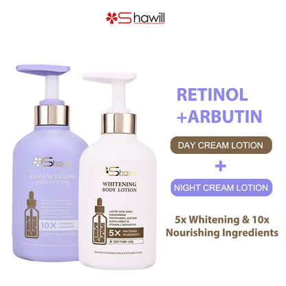 Shawill Whitening Body Lotion 5x Lactic Acid (AHA) Day Use - 500ml
