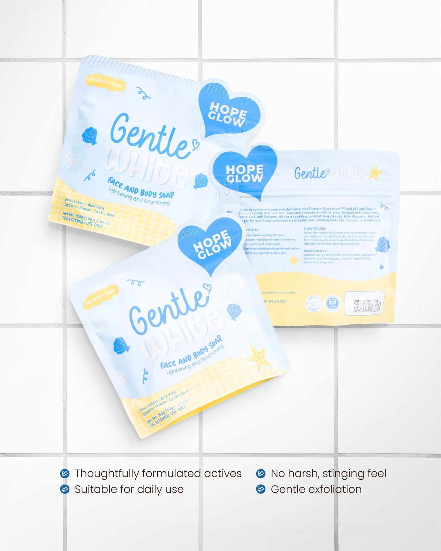 Hope Glow Gentle White Face and Body Soap