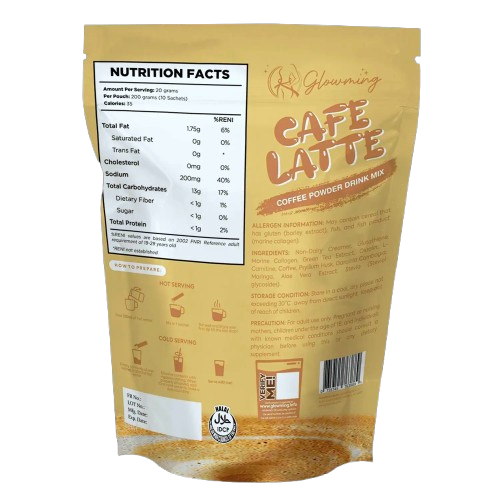 Glowming Health & Beauty Drink - Cafe Latte