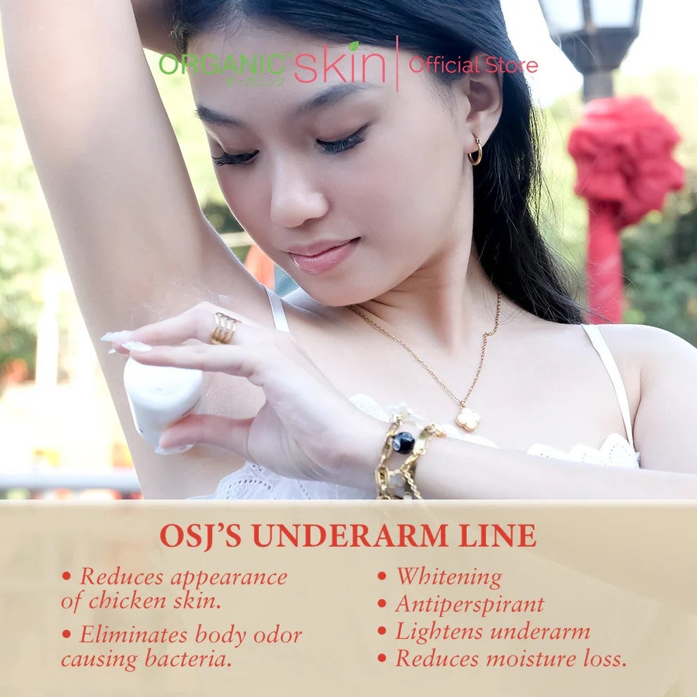 Organic Skin Japan Intensive Whitening Underarm Powder Dry Deodorant Roll on