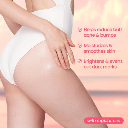 Luxe Organix Bye Bye Bum Bumps White and Clear Booty Cream 230g
