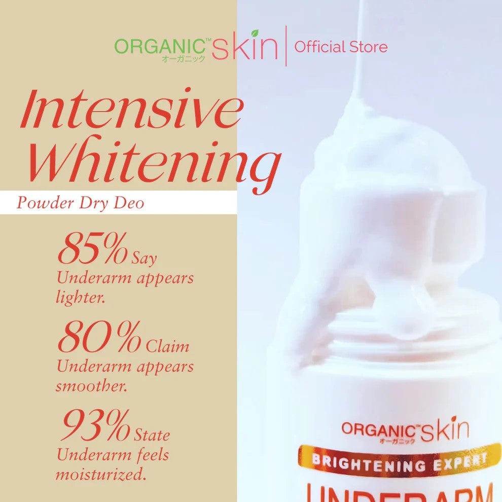 Organic Skin Japan Intensive Whitening Underarm Powder Dry Deodorant Roll on