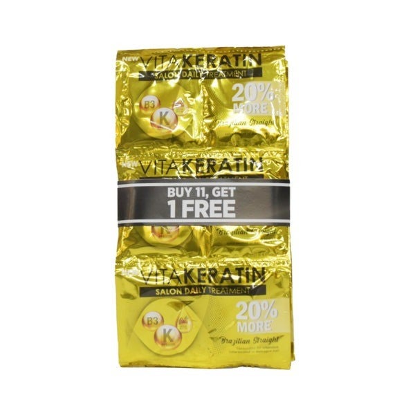 Vita Keratin Salon Daily Treatment Brazilian Straight 24ml 12's