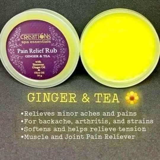 Creation Ginger and Tea Massage Rub 50g