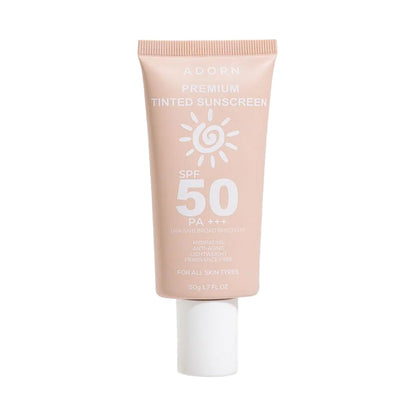 Adorn Premium Tinted Sunscreen SPF 50 PA+++ 50g
