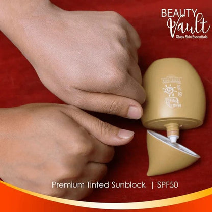 Beauty Vault Premium Tinted Sunblock SPF 50 PA+++, 50g